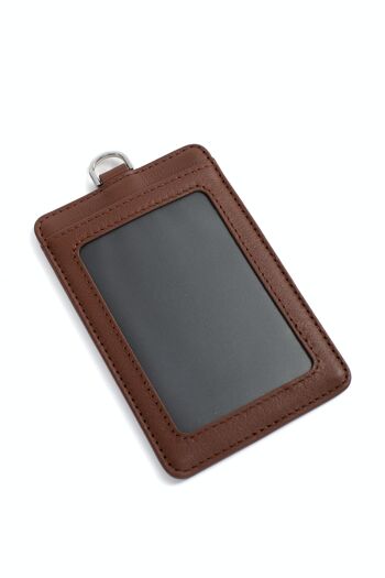 PLAY - Porte-badge COMBINE en cuir de vachette cognac - DH-458268-9900-TU 3