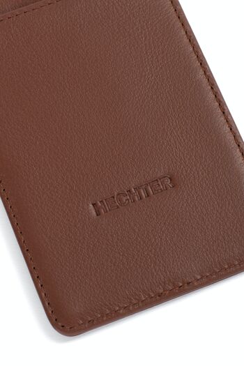 PLAY - Porte-badge COMBINE en cuir de vachette cognac - DH-458268-9900-TU 4