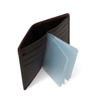 TOGETHER - Porte-cartes Stop RFID en cuir de vachette chocolat / marron foncé - DH-188166-A920-TU 5