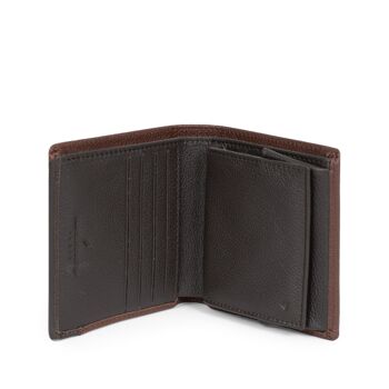 TOGETHER - Porte-monnaie Stop RFID en cuir de vachette chocolat / marron foncé - DH-188167-A920-TU 2