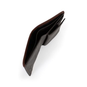TOGETHER - Porte-monnaie Stop RFID en cuir de vachette chocolat / marron foncé - DH-188167-A920-TU 5