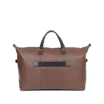 TOGETHER - Sac de voyage en cuir de vachette chocolat / marron foncé - DH-189448-A920-TU 3