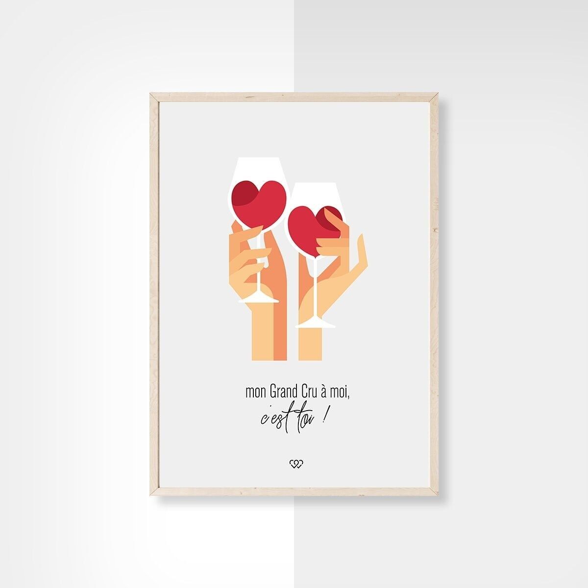 Mi grand cru, el mío eres tú (2) - postal - 10x15cm
