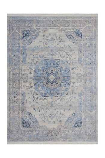 Tapis vintage 701 bleu 160 x 230 cm 1