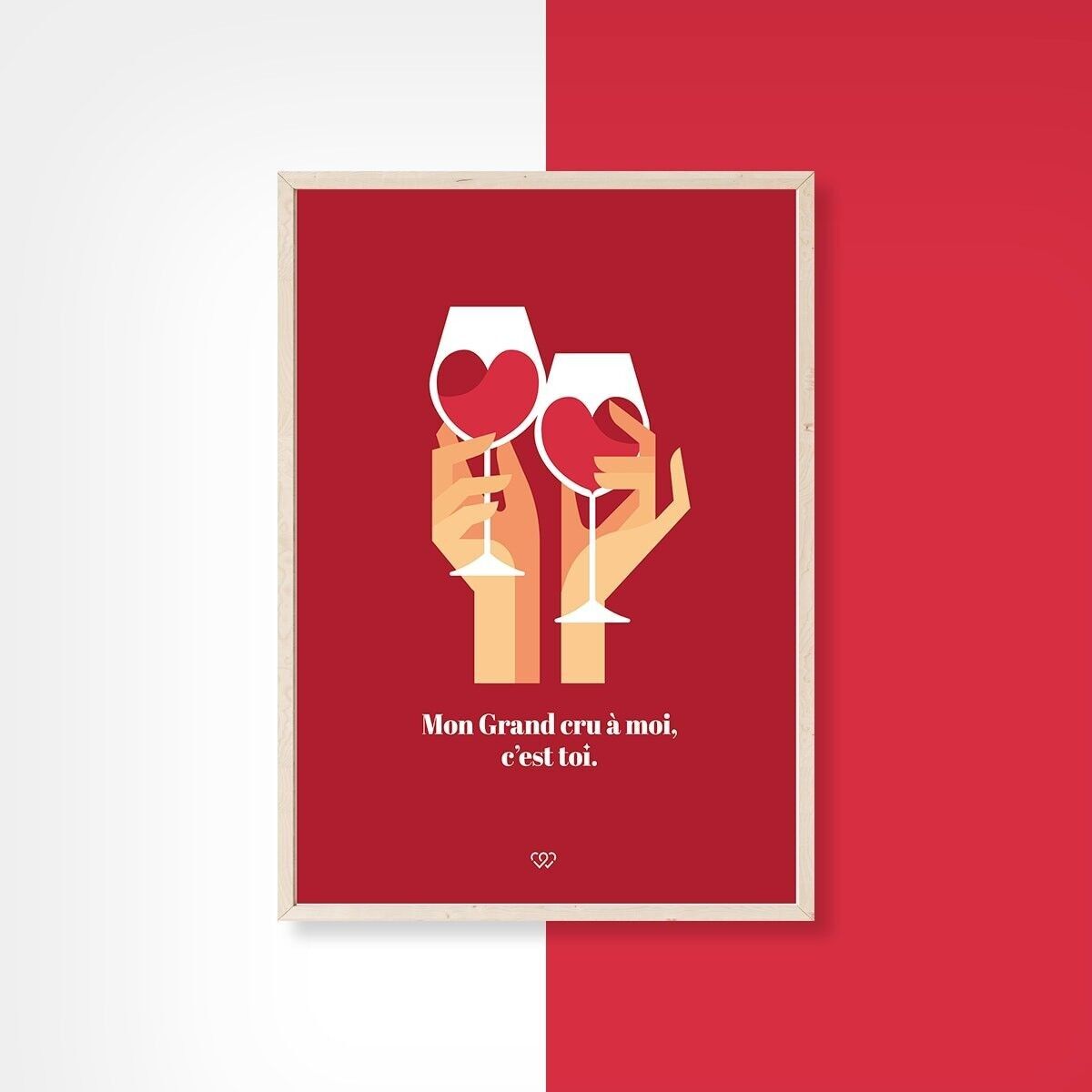 Mein Grand Cru für mich, du bist es (3) - Postkarte - 10x15cm