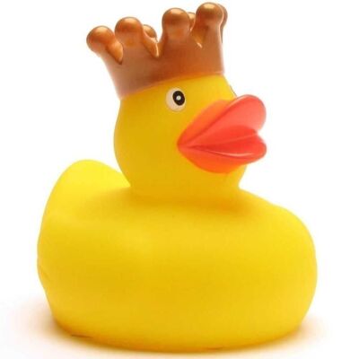 Canard en caoutchouc - canard en caoutchouc avec une couronne dorée