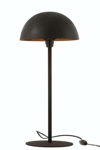 LAMPE CHAMPIGNON MET MAT NOIR (27x27x59cm) 1