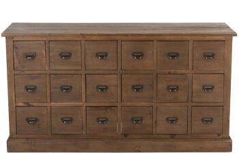 COMMODE 18 TIROIRS BOIS MARRON 3