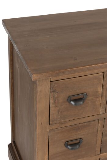 COMMODE 18 TIROIRS BOIS MARRON 7