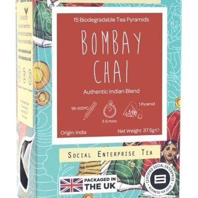 Bombay Chai - Confezione da 15 Piramidi al dettaglio