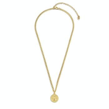 Collier CO88 avec pendentif rond avec arbre de vie IPS 2