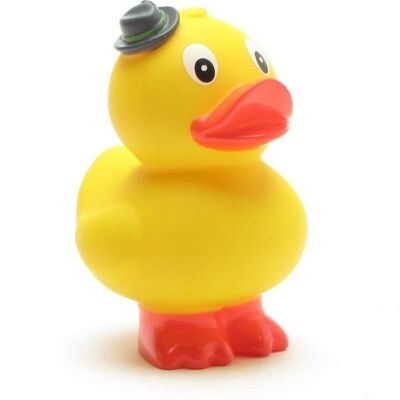 Rubber duck - standing duck with Tyrolean hat rubber duck