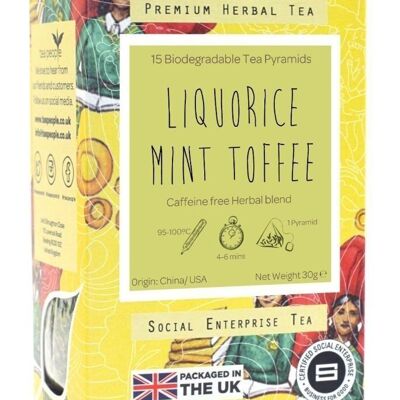 Liquorice Mint Toffee - 15 Pyramid Retail Pack