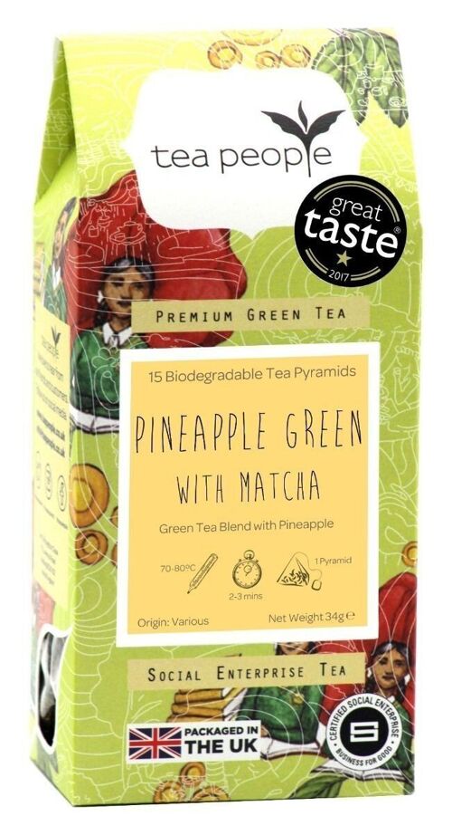 Pineapple Green with Matcha - 15 Pyramid Retail Pack
