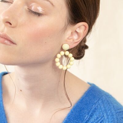 Lemon yellow Suzon earrings