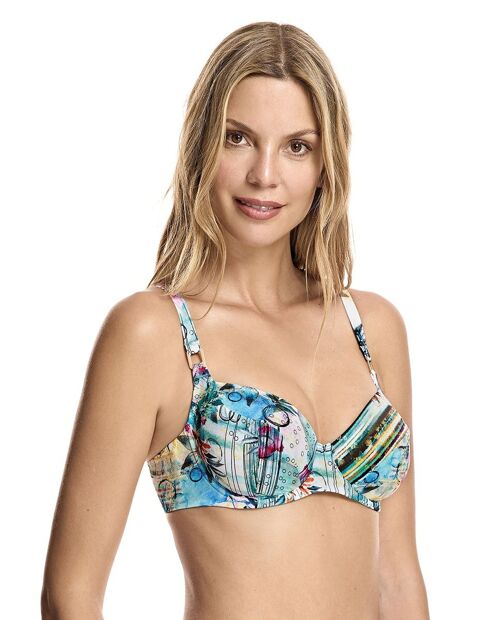 Top de bikini de capacidad con aro y refuerzo bajo pecho - W230235_2F-27