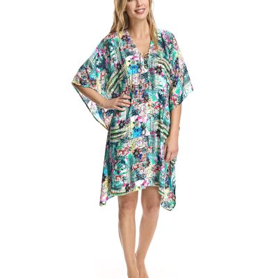 Kaftán con estampado oriental multicolor - W230295_4-27