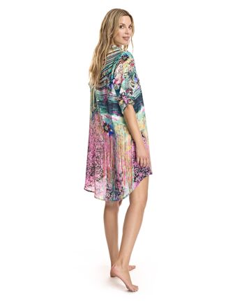 Robe chemise imprimé oriental multicolore - W230295_9-27 2