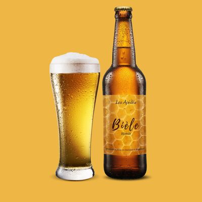 Bièle Blondes Bier mit Honig - 33cl
