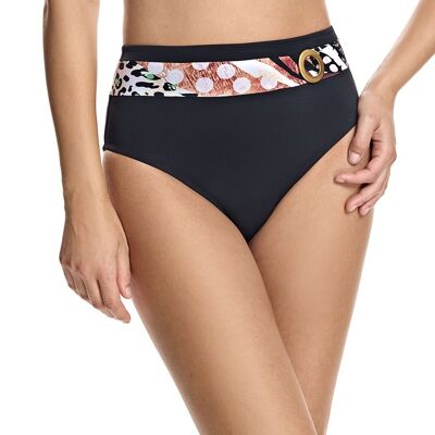 Bikinihöschen mit hohem Bund und Animal-Print - W230461_4-27