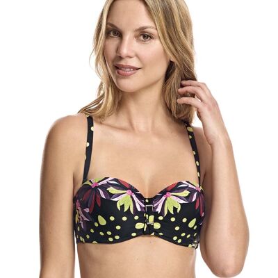 Strapless bikini top with cup and underwire - W230746_3D-27