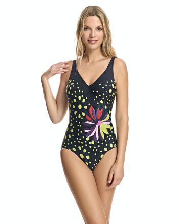 Maillot de bain femme coupe classique décolleté V - W230770_1D-27 1