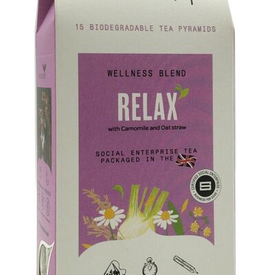 RELAX Tea - Paquete minorista de 15 pirámides