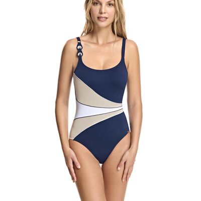 Women's round neckline swimsuit with cup - W231481_4C-27