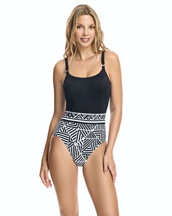 Maillot de bain femme encolure ronde avec bonnet - W231581_4C-27 1