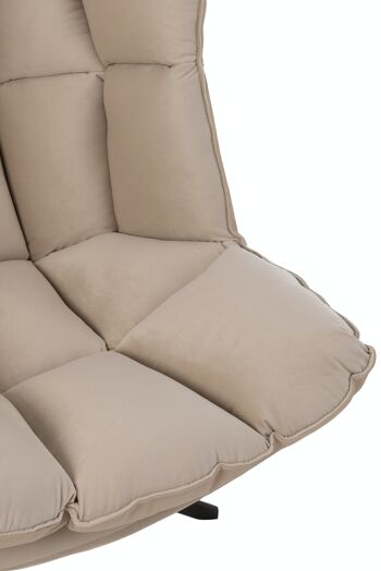 CHAISE REL COUSS/PD TEX/MET BE (78x73x92cm) 7