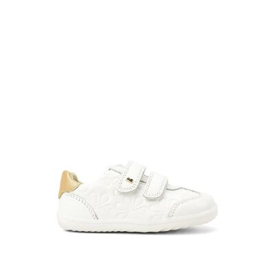 Step Up Sprite Embossed White + Pale Gold