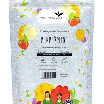 Peppermint Tea - 50 Pyramid Refill Pack