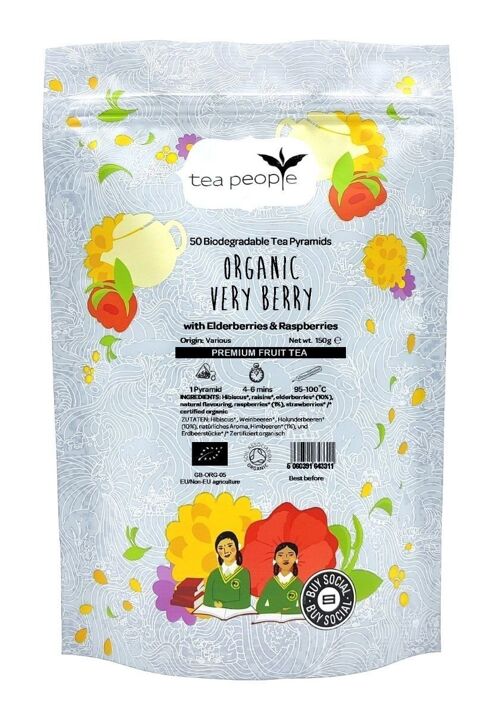 Organic Very Berry Fruit Tea - 50 Pyramid Refill Pack