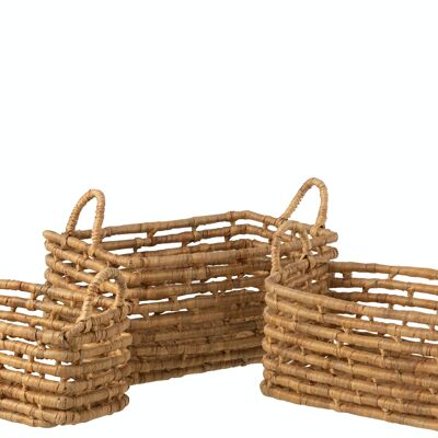 S3 PANIER OUV RECT JACI NAT (46x45x23cm)