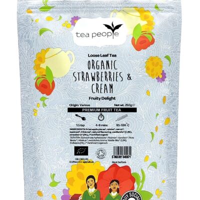 Organic Strawberries & Cream - 250g Refill Pack