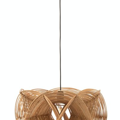 NATU RATTAN WAVE LAMPADA A SOSPENSIONE (50x50x27cm)