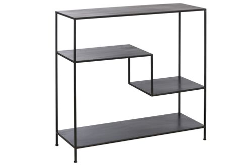 ETAGERE 3 ETAGES METAL NOIR (101x39x96,5cm)