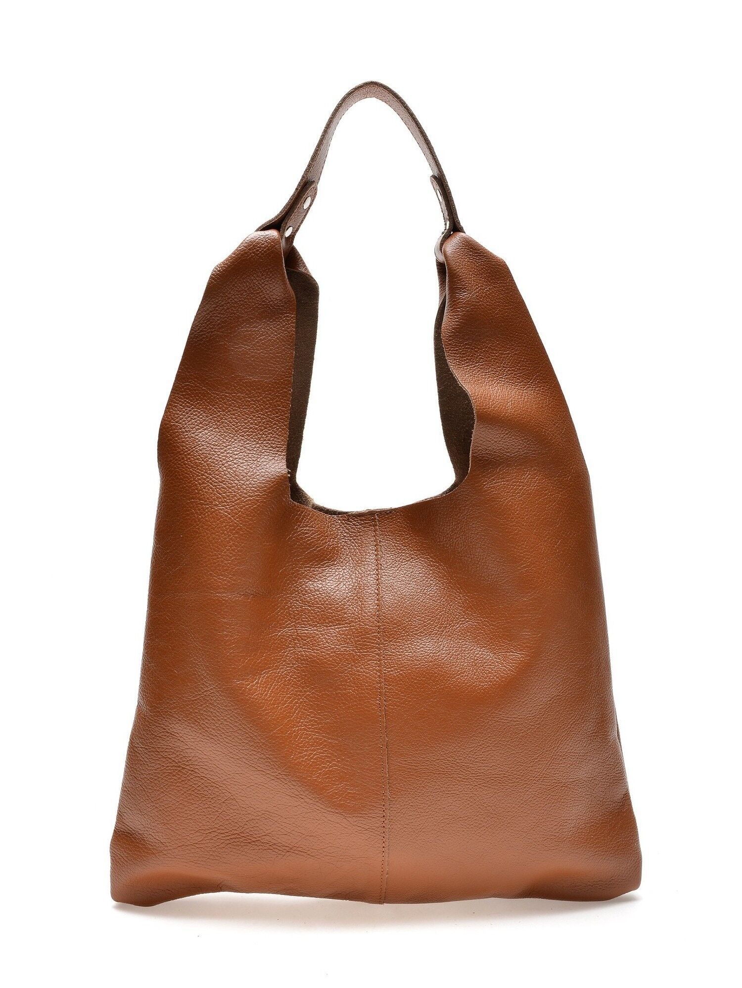SS23 CF 1839_COGNAC_Borsa con manico superiore