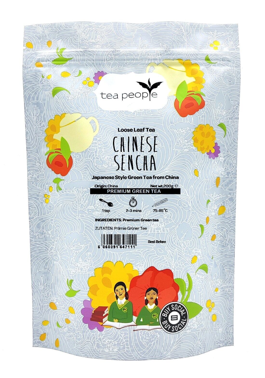 Sencha chino - Paquete de recarga de 200g