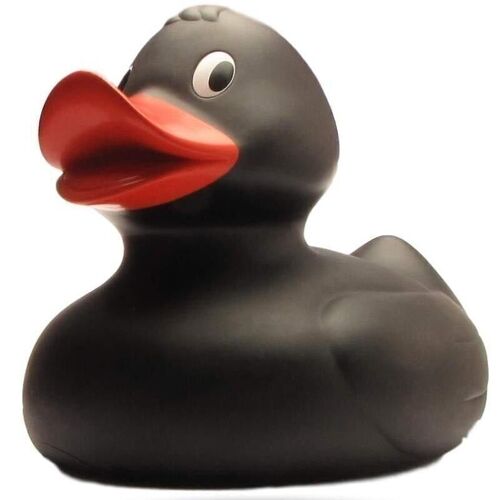 Badeente - XXL Amelie (schwarz)  Gummiente