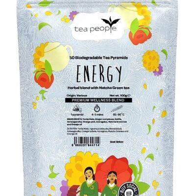 ENERGY Tea - Paquete de recarga de 50 pirámides