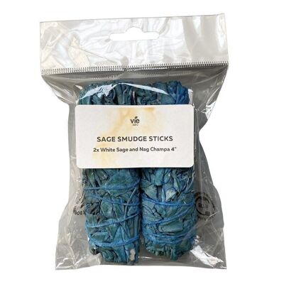 2x Bâtonnets Nag Champa White Sage 4"