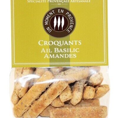 Croquants Ail Basilic Amandes 100g