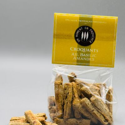 Crujientes De Ajo, Albahaca Y Almendra 100g: El Sabroso Aperitivo Provenzal 🌿🧄