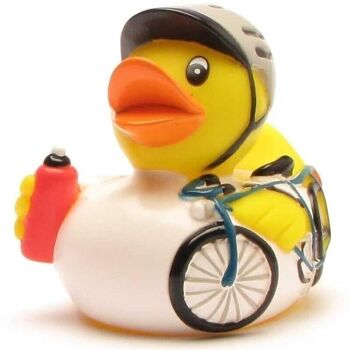 Canard en caoutchouc - canard en caoutchouc cycliste 1