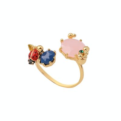 Enamel Open Ring Ladybug Index Finger Ring