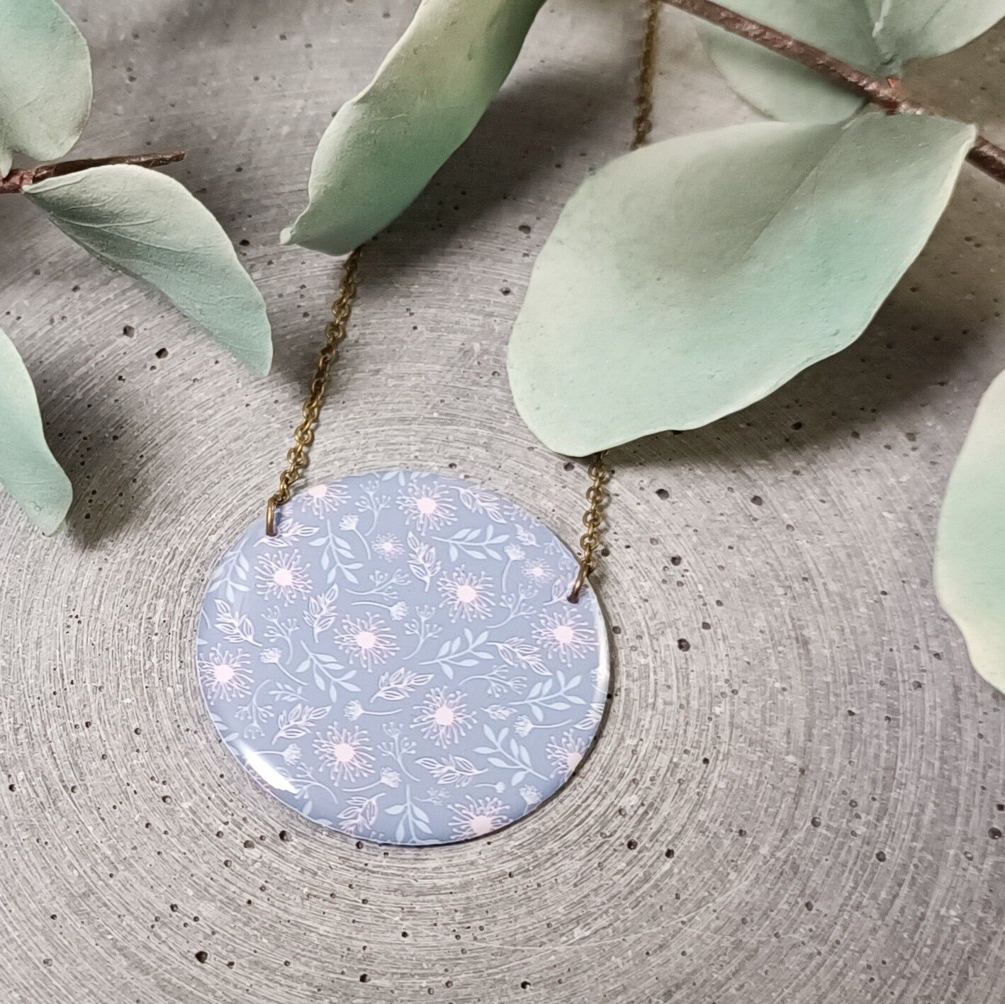 Collar reversible Valençay – estampado floral 1226