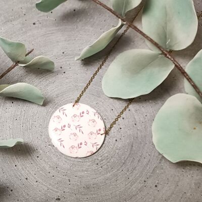 Valençay reversible necklace – floral pattern 1245