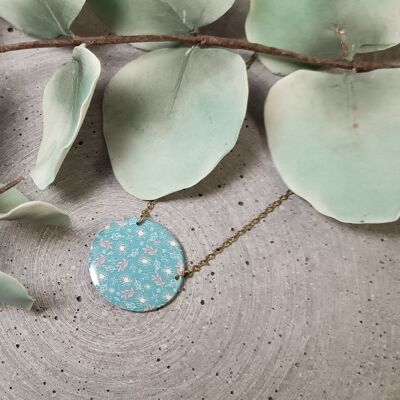 Chamerolles reversible necklace – floral pattern 1228