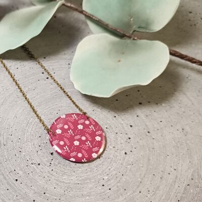 Chamerolles reversible necklace – floral pattern 1251